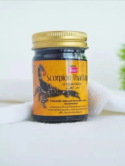 Тайский разогревающий массажный бальзам Scorpion Thai Balm, 50 г