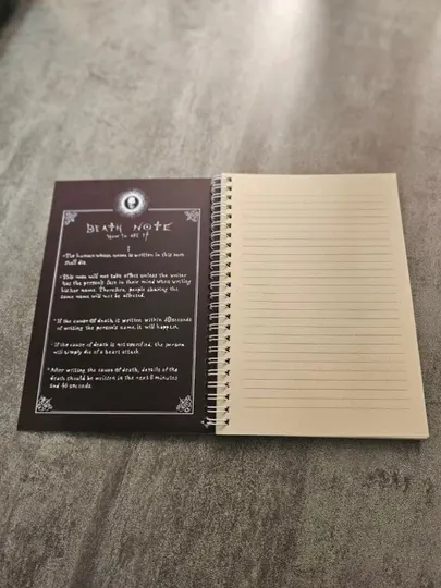 Блокнот Тетрадь смерти Death Note, 50 листов, железная пружинка