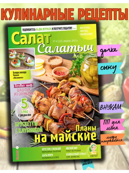 Салат Салатыч "Салат Салатыч" №4 25 книга рецептов для пикника