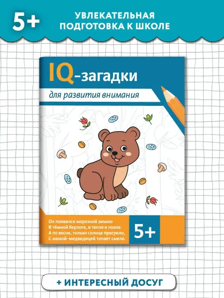 Издательство Феникс IQ-загадки для развития внимания 5+ Загадки для детей