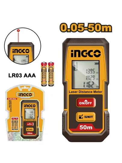 Лазерный метр INGCO HLDD0508, 50 м