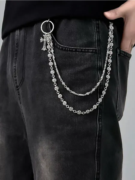 DESIGNER JEWERLY Обвес цепочка на сумку, джинсы, цепь с крестами