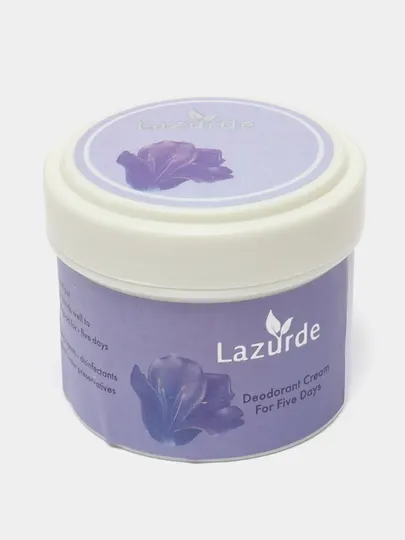 Парфюмерный крем-дезодорант от запаха пота Lazurde, 50 г