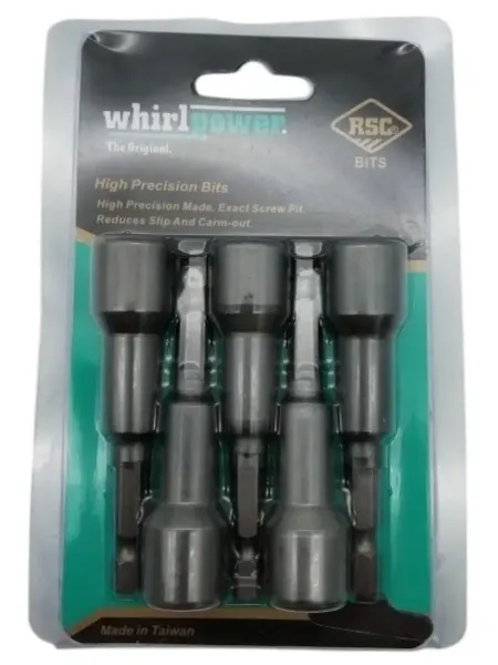 WhirlPower Головка магнитная, шестигранная 10 х 65 мм