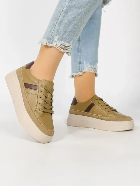 Geronea Shoes Кеды кожаные демисезонные на платформе