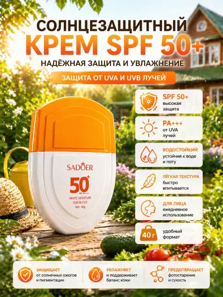 Анж04 Солнцезащитный крем для лица SPF 50 PA+++