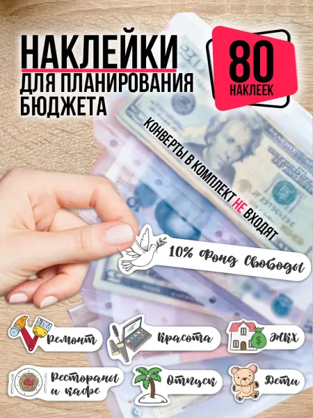 CROSSSTICKER Наклейки для ежедневника Планирование финансов