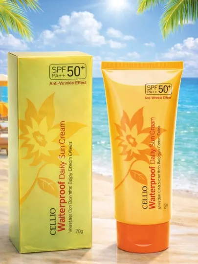 Увлажняющий и солнцезащитный крем для лица Dr.Cellio 98%, SPF 50+