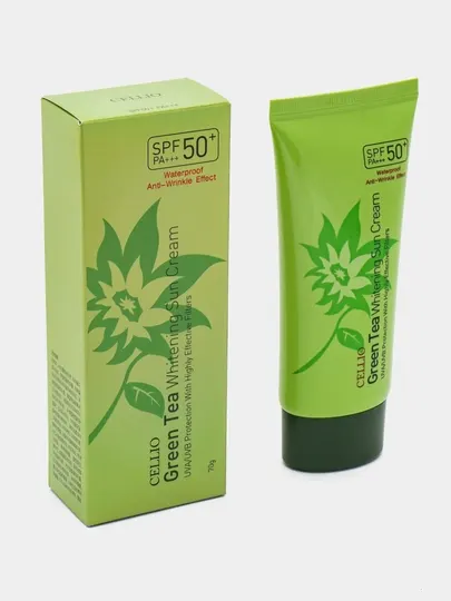 Cellio SPF 50+ Солнцезащитный крем SPF 50+ для лица PA+++ защита