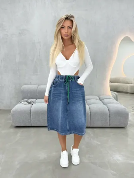 TTStyle Юбка джинсовая длина
