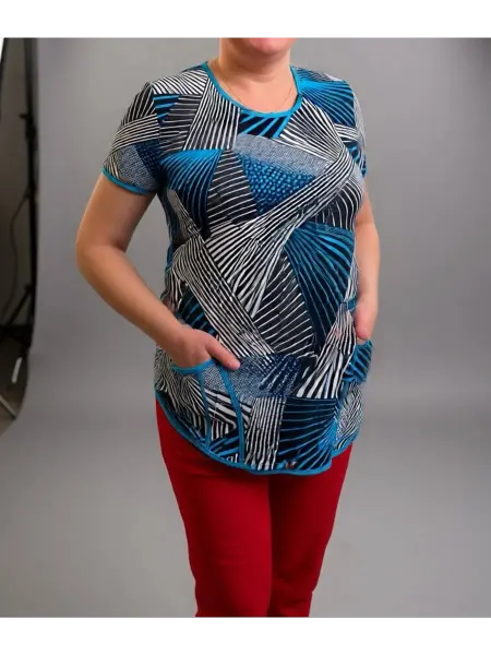 Футболка яркая женская