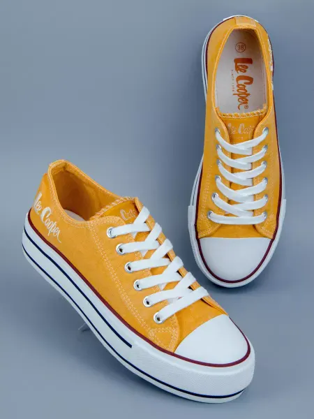 LEE COOPER Кеды яркие на белой подошве