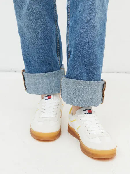 TOMMY JEANS Кеды замшевые на шнуровке низкие