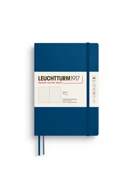 Leuchtturm1917 Блокнот для записей А5 в точку в мягкой обложке 61л