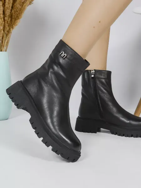 NN_ShoeS Ботинки зимние на платформе кожаные
