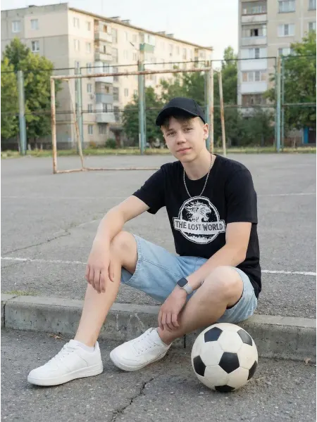 Let`s Go Футболка для подростков спортивная хлопок с принтом