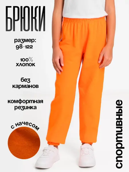 Брюки спортивные детские с лёгким начесом
