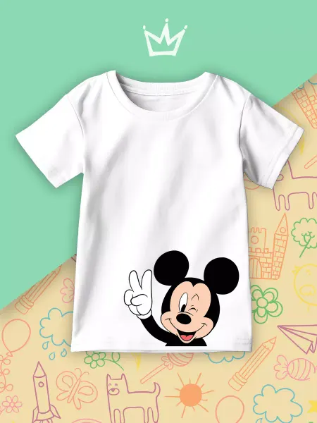 Favorit Kids Детская Футболка Микки Маус Disney Мультяшная Одежда Мода