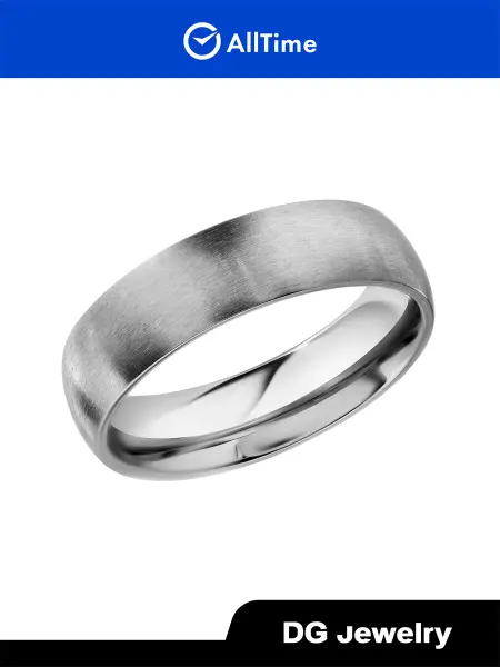 DG Jewelry Кольцо стальное матовое бижутерия