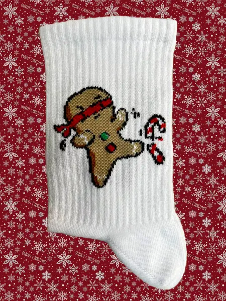 Krumpy Новогодние носки с принтом печеньки