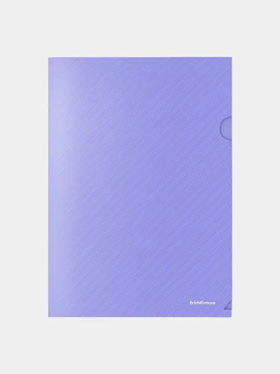 Папка-уголок пластиковая ErichKrause Diagonal Pastel, A4, непрозрачный, ассорти 50170