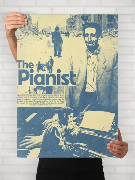 HEAVEN POSTER Плакат Пианист (Pianist - Владек Шпильман 3) A2 61x42 см