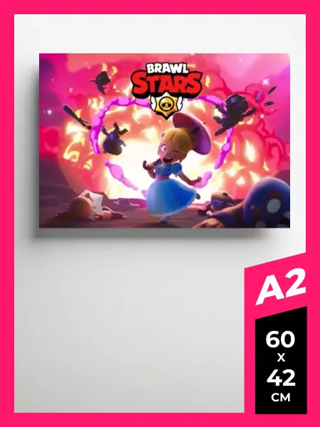 Brawl Stars Funs постер Brawl Stars плакат Бравл Старс 48 A2