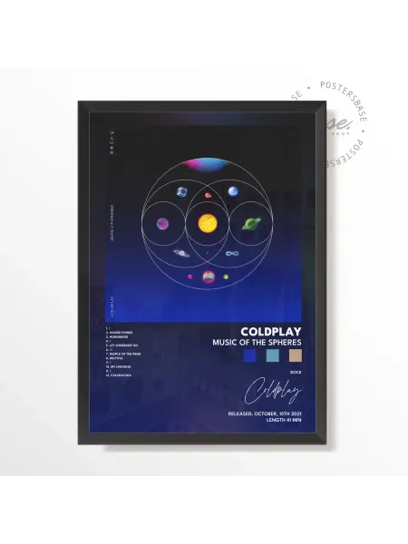 Postersbase Постер 50x70 coldplay Music Of The Spheres poster