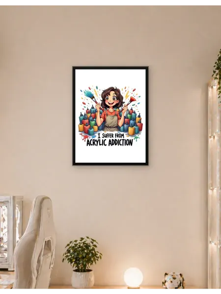 Postersbase Постер Акриловая живопись - Художники Акриловая зависи 50x70