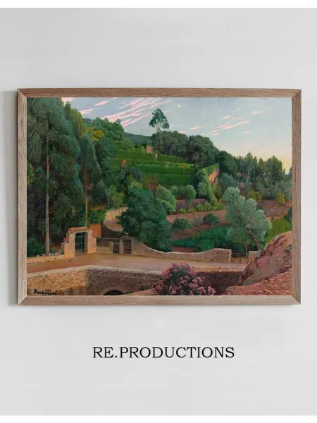 Re.productions Постер Green Amphitheater, a view of Sa - Santiago Rusiñol