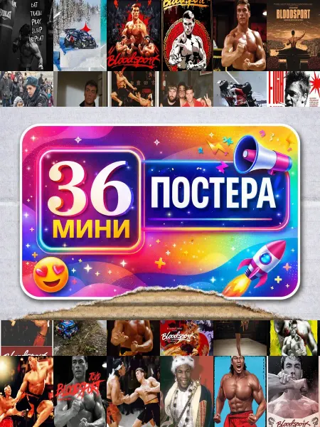 BUCHIBU Минипостеры 36 шт кровавый спорт