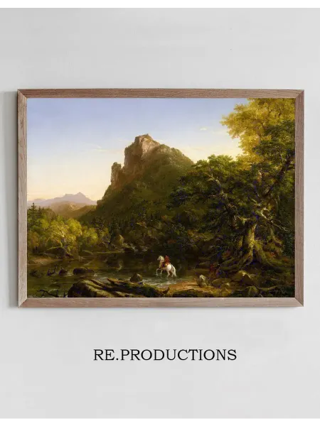 Re.productions Постер The Mountain Ford - Thomas Cole