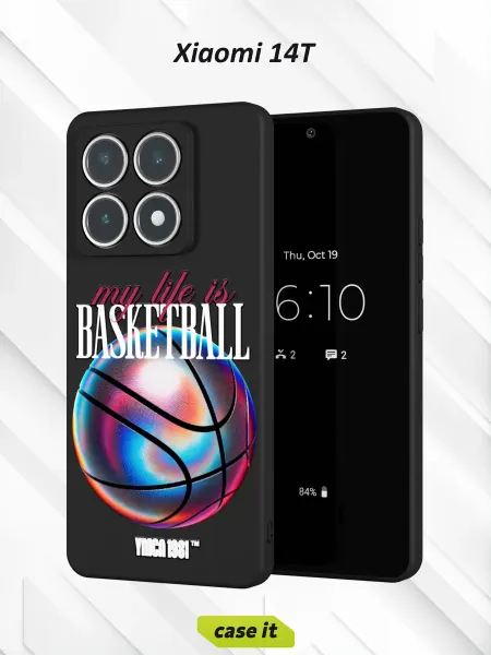 Case it Чехол на Xiaomi 14T с принтом Баскетбол