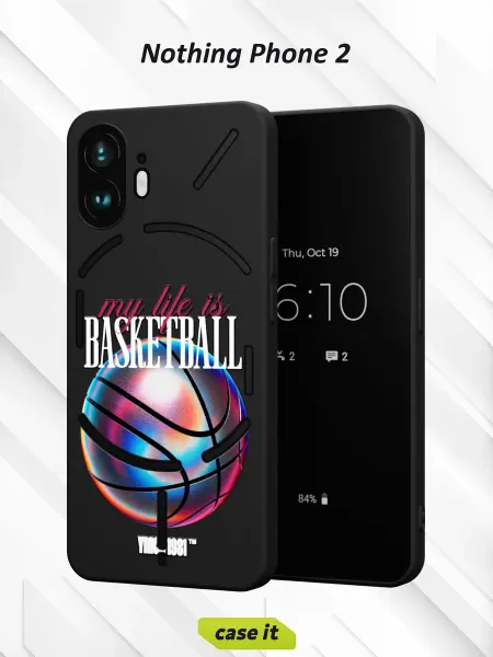 Case it Чехол на Nothing Phone 2 с принтом Баскетбол