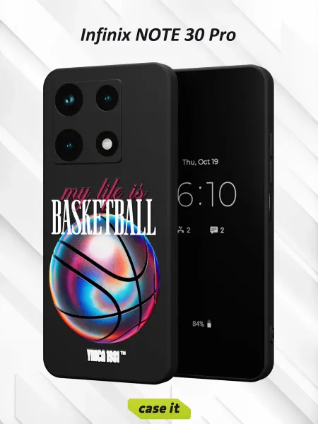 Case it Чехол на Infinix Note 30 Pro с принтом Баскетбол