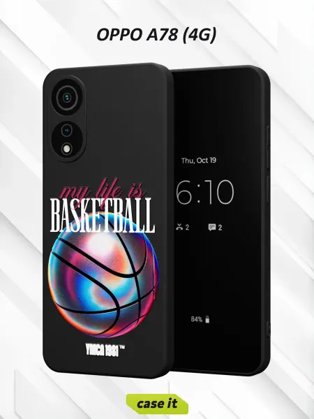 Case it Чехол на OPPO A78 4G с принтом Баскетбол