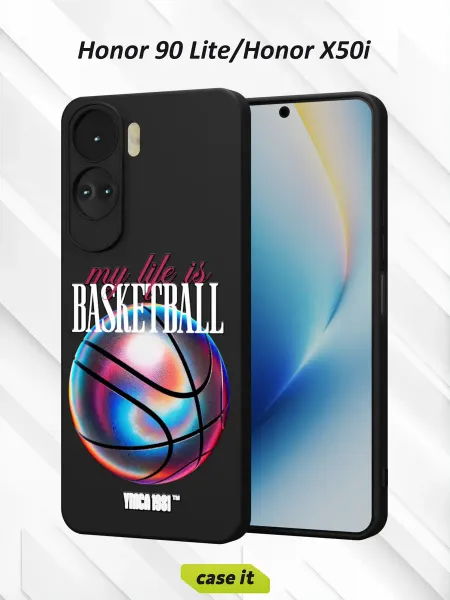Case it Чехол на Honor 90 Lite с принтом Баскетбол