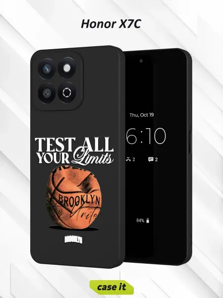 Case it Чехол на Honor X7C с принтом Баскетбол
